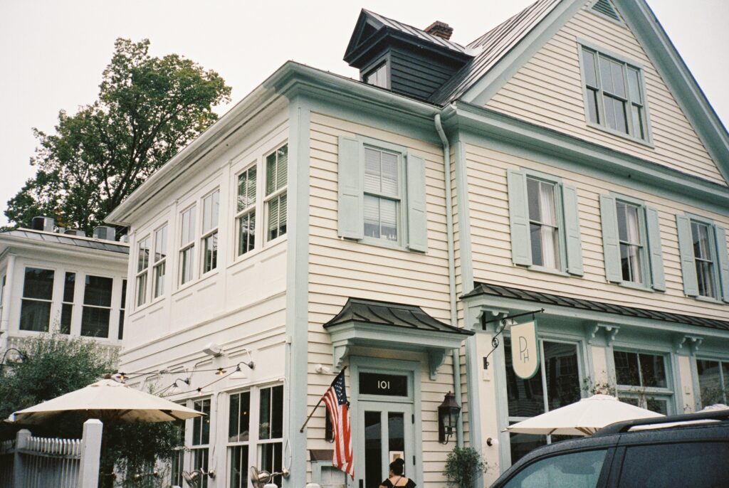 A look at the main front entrance of the Post House Inn wedding venue