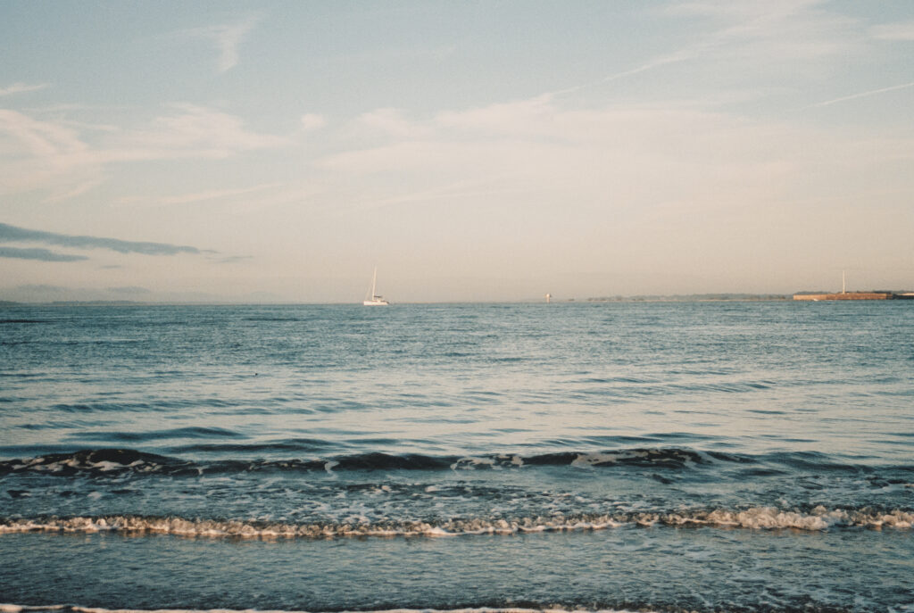 A look out to sailboats in the bay from one of the Wilmington wedding venues